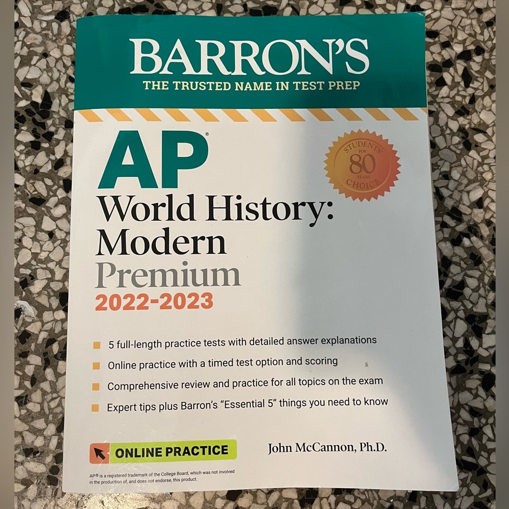 AP World History Barron’s Book